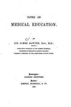 portada Notes on Medical Education (en Inglés)