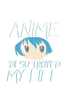 portada Anime Desu troyed My Life: 120 Pages I 6x9 I Graph Paper 4x4 I Funny Anime & Japanese Animation Lover Gifts (en Inglés)