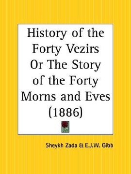 portada history of the forty vezirs or the story of the forty morns and eves (en Inglés)