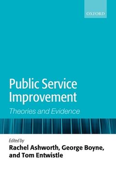 portada Public Service Improvement: Theories and Evidence (en Inglés)