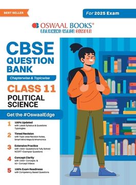 portada Oswaal CBSE Question Bank Class 11 Political Science, Chapterwise and Topicwise Solved Papers For 2025 Exams (in English)