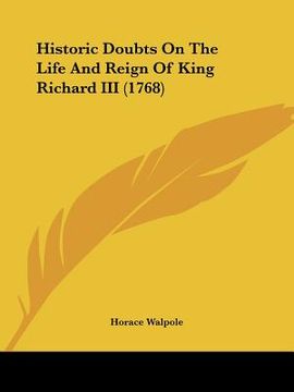 portada historic doubts on the life and reign of king richard iii (1768) (in English)