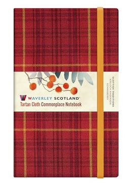 portada Waverley Scotland Tartan Notebook: Rowanberry Large 21 x 13Cm (en Inglés)