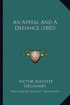 portada an appeal and a defiance (1883)