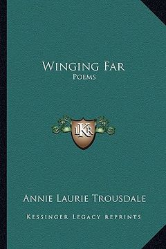 portada winging far: poems (in English)