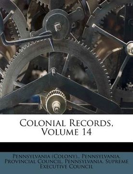 portada colonial records, volume 14 (en Inglés)