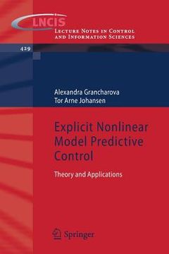 portada explicit nonlinear model predictive control (en Inglés)