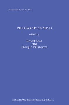portada Philosophy of Mind, Volume 20