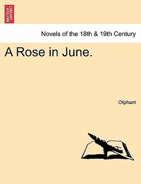 portada A Rose in June. (en Inglés)