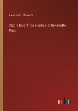 portada Studio biografico e critico di Benedetto Prina