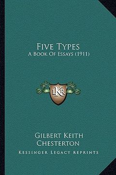portada five types: a book of essays (1911) (en Inglés)