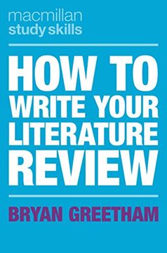 portada How to Write Your Literature Review (Macmillan Study Skills) (en Inglés)