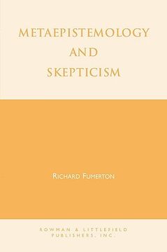 portada metaepistemology and skepticism (en Inglés)