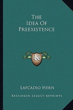 portada the idea of preexistence