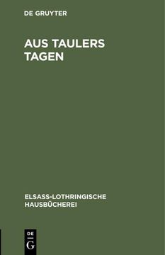 portada Aus Taulers Tagen (in German)