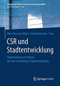 portada Csr und Stadtentwicklung: Unternehmen als Partner für Eine Nachhaltige Stadtentwicklung (Management-Reihe Corporate Social Responsibility) 