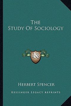 portada the study of sociology (en Inglés)