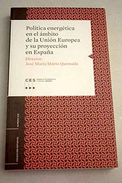 portada Politica Energetica en el Ambito de la Union Europea y su Proyecc ion en España