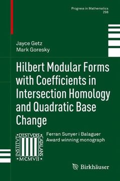 portada hilbert modular forms with coefficients in intersection homology and quadratic base change