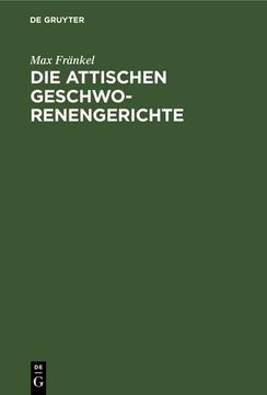 portada Die Attischen Geschworenengerichte (en Alemán)