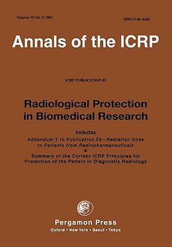 portada icrp publication 62: radiological protection in biomedical research: annals of the icrp volume 22/3 (en Inglés)