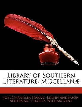 portada library of southern literature: miscellan] (en Inglés)