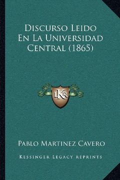 portada Discurso Leido en la Universidad Central (1865)