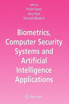 portada biometrics, computer security systems and artificial intelligence applications (en Inglés)