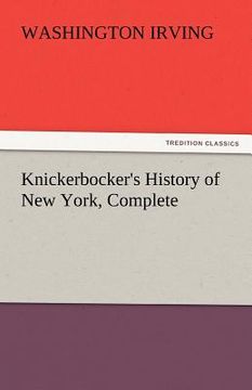 portada knickerbocker's history of new york, complete