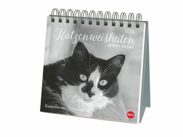 portada Monika Wegler: Katzen Weisheiten Premium-Postkartenkalender 2025