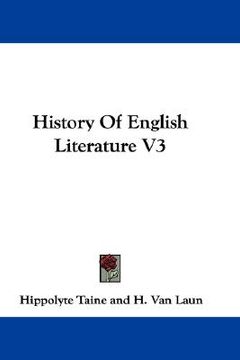 portada history of english literature v3 (in English)