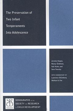 portada The Preservation of Two Infant Temperaments Into Adolescence (en Inglés)
