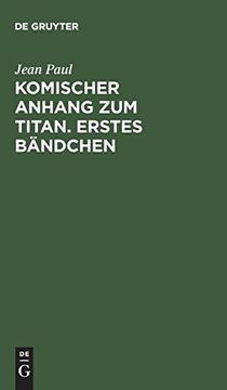 portada Komischer Anhang zum Titan. Erstes Bändchen (in German)