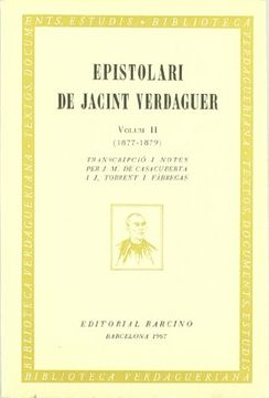 portada Epistolari de Jacint Verdaguer Tomo 2 (en Catalá)