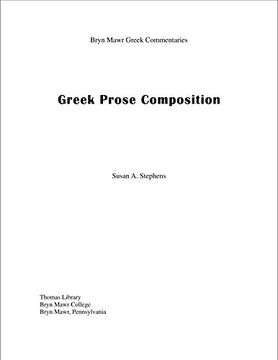 portada Greek Prose Composition (en Inglés)