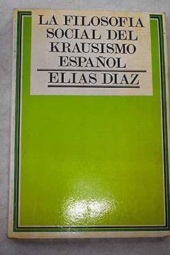 portada Filosofia Social del Krausismo Español la