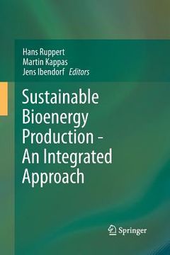 portada Sustainable Bioenergy Production - An Integrated Approach (en Inglés)