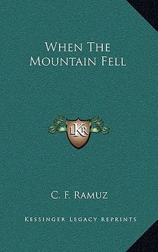 portada when the mountain fell (en Inglés)