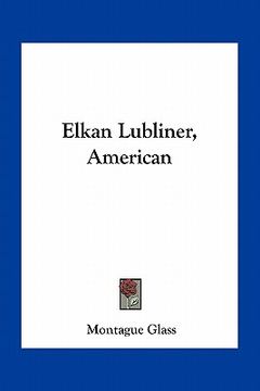 portada elkan lubliner, american (en Inglés)