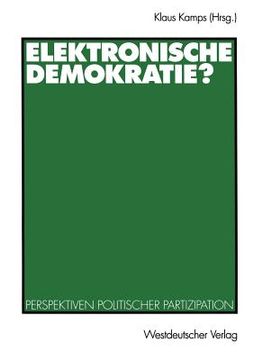 portada elektronische demokratie?: perspektiven politischer partizipation (en Alemán)
