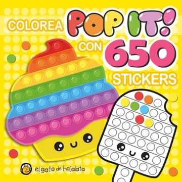 portada Colorea pop it! Con 650 Stickers: Cupcake (in Spanish)