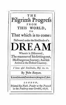 portada The Pilgrim'S Progress From This World to That Which is to Come (in English)