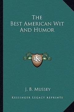 portada the best american wit and humor (in English)
