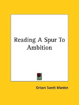 portada reading a spur to ambition (en Inglés)
