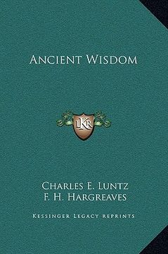 portada ancient wisdom (en Inglés)