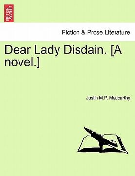 portada dear lady disdain. [a novel.] (en Inglés)