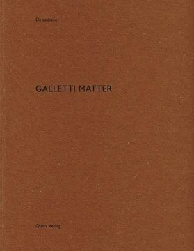 portada Galletti Matter: De aedibus (English and German Edition)