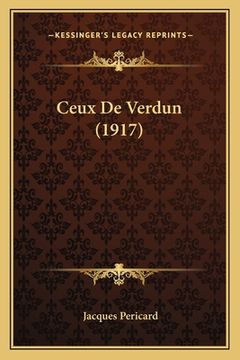 portada Ceux De Verdun (1917) (in French)