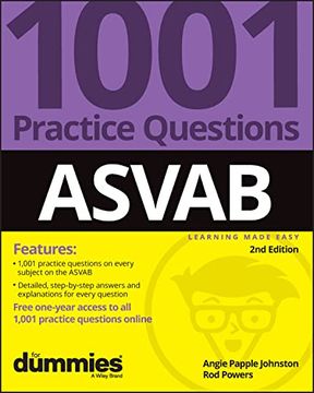 portada Asvab: 1001 Practice Questions for Dummies (+ Online Practice) (en Inglés)