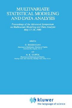 portada multivariate statistical modeling and data analysis: proceedings of the advanced symposium on multivariate modeling and data analysis may 15 16, 1986 (en Inglés)